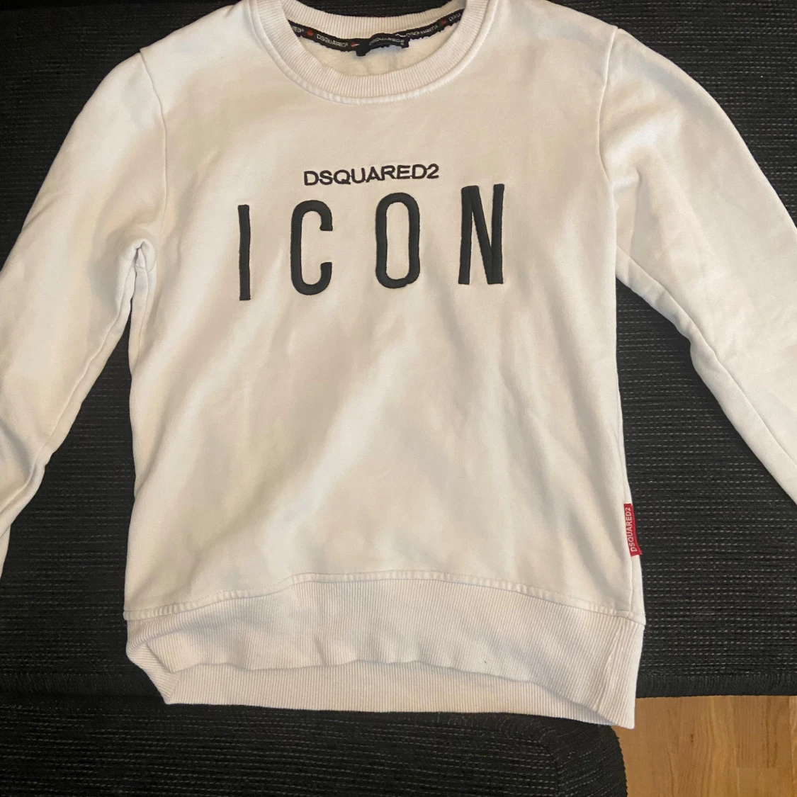 Vit sweatshirt från Dsquared2 ICON