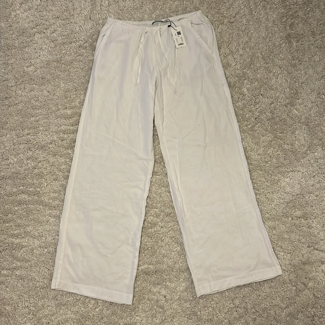 Vita linnebyxor från lager 157