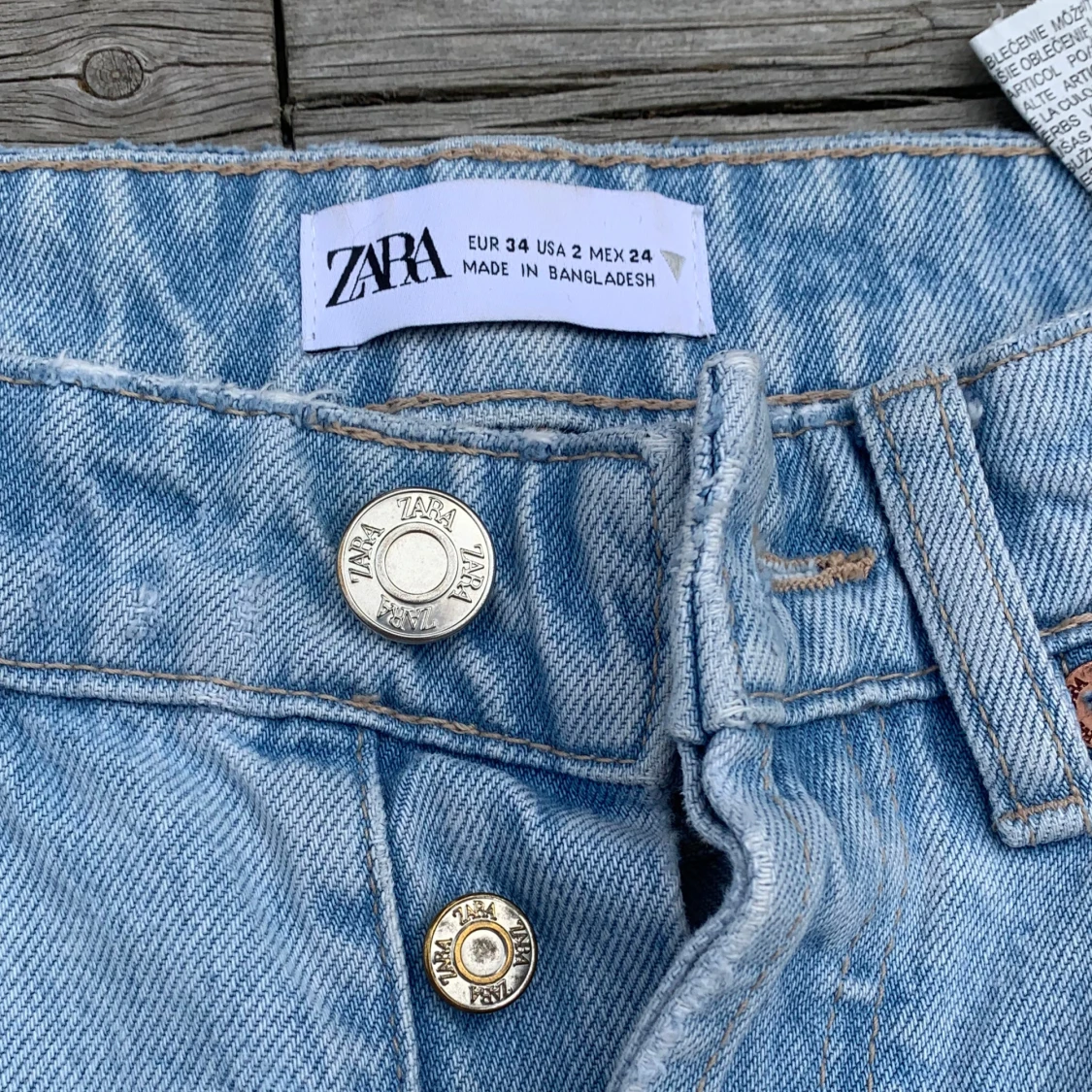 Ljusblåa raka jeans från Zara 🩵 - 2