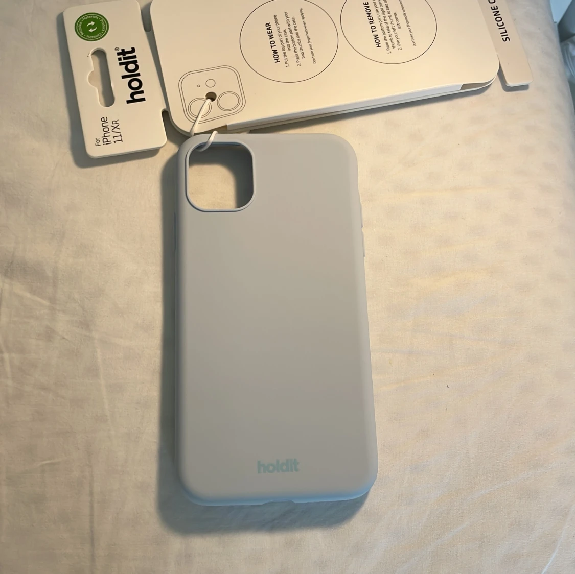 Ljusblått mobilskal Holdit i silikon - 3