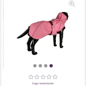 Rosa regnjacka med huva - Rosa regn kappa för hund. Köpte fel storlek. Skriv privat för fler bilder.