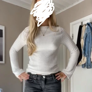 Vit boatneck topp - Superfin men kommer inte till användning💝