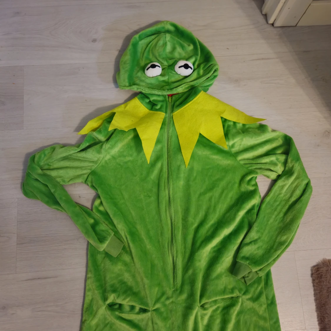 Kermit dräkt med huva - 2