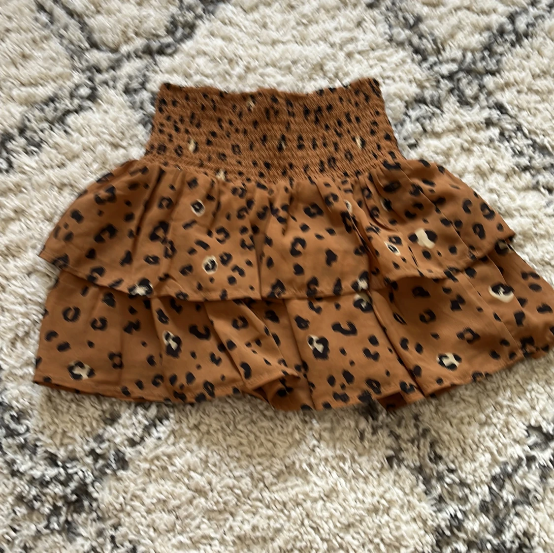 Leopardmönstrad volangkjol KappAhl - 1