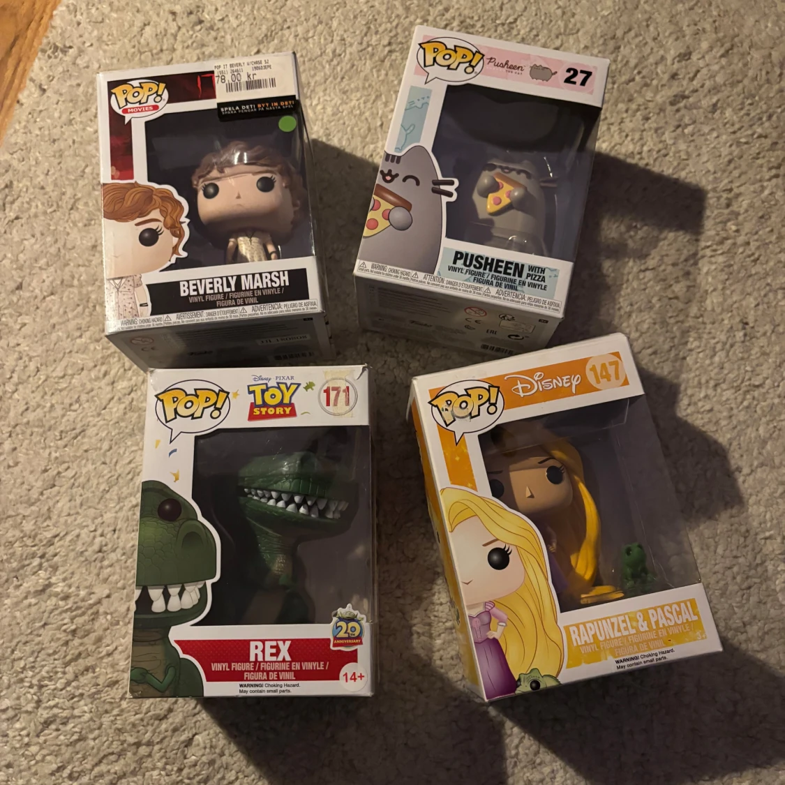 Blandade pop figurerer