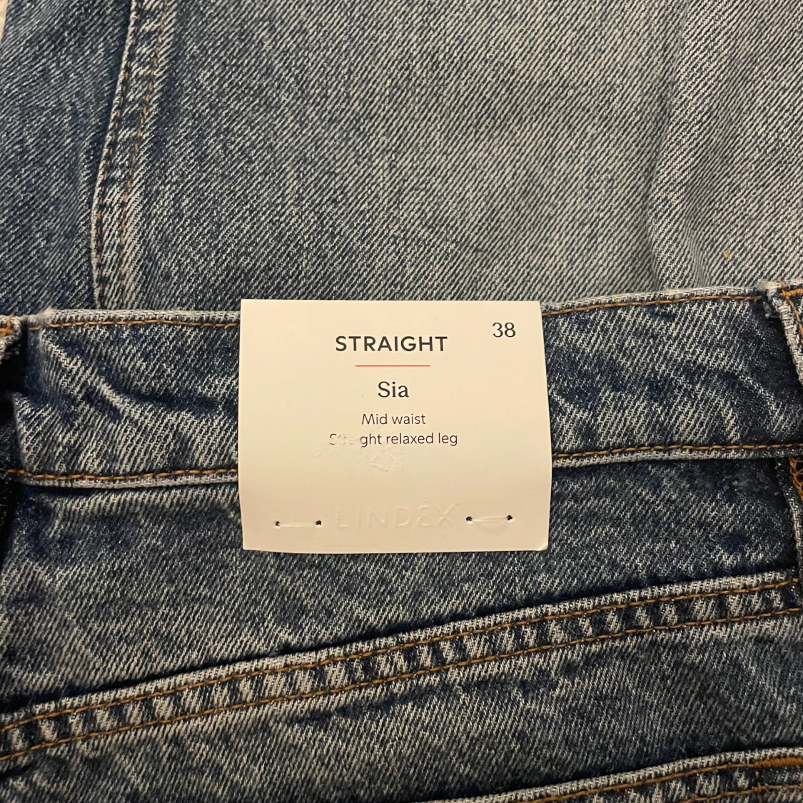 Blå raka jeans - 2