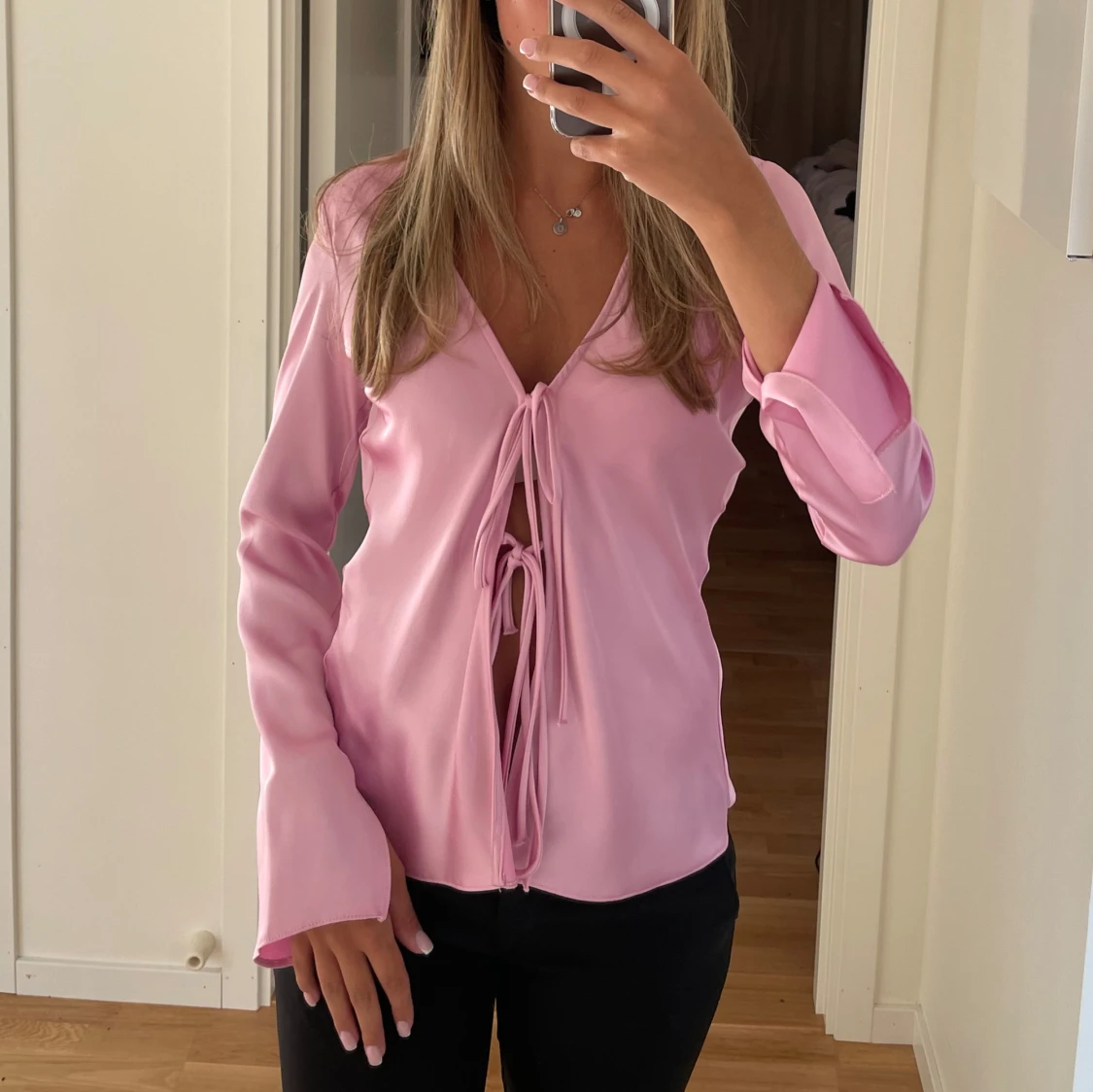 Rosa blus från zara