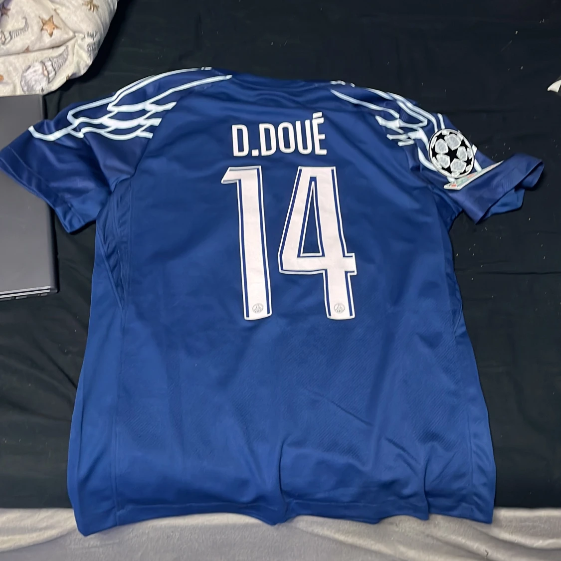 PSG x Jordan blå matchtröja D.Doué 14 - 3