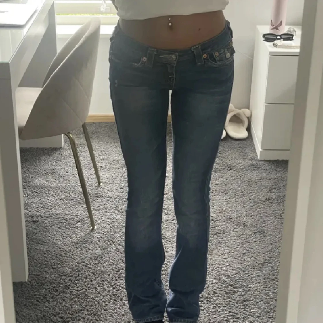 Blå True Religion jeans bootcut