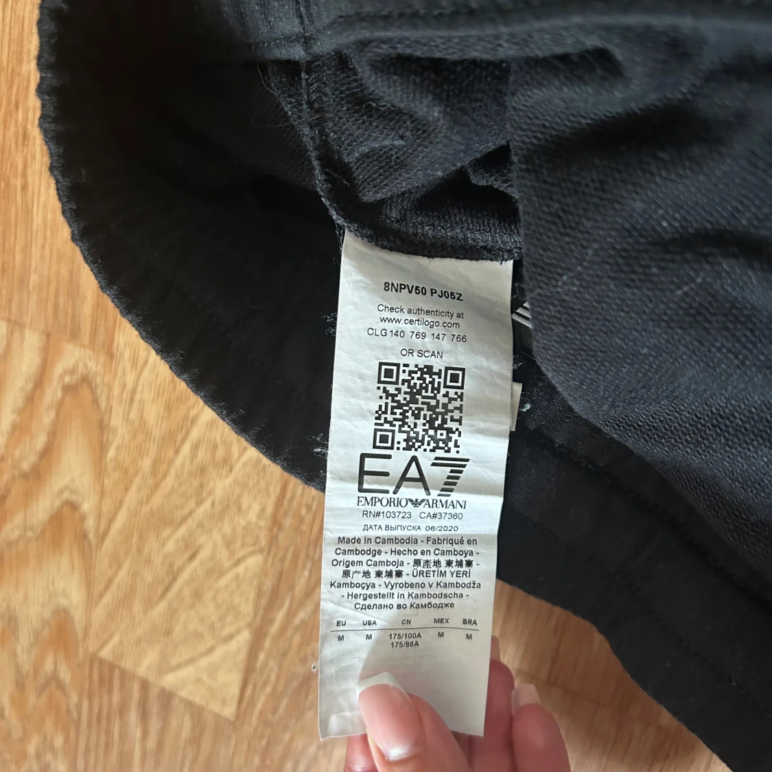 Svarta EA7 mjukisbyxor - 2