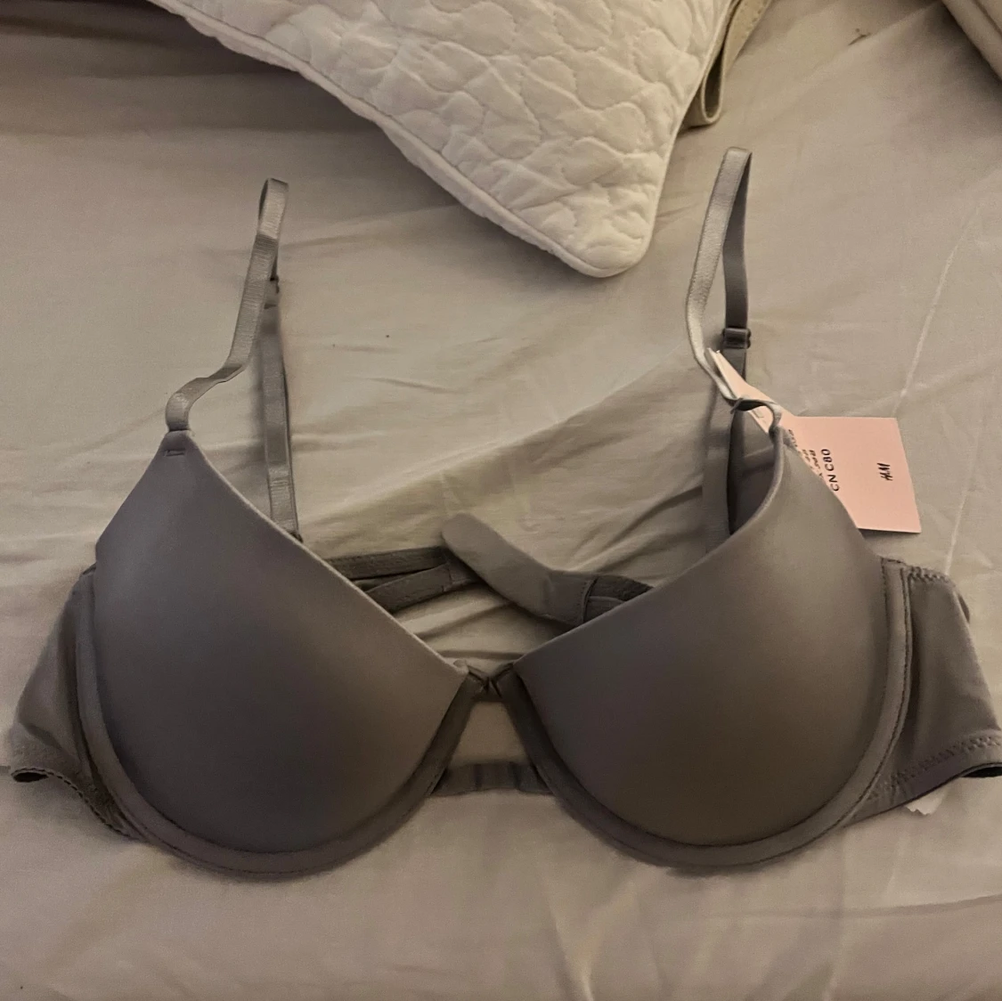 Grå push up bh från H&M