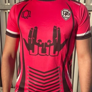 Röd artisttröja Ninetta #10 - Röd/rosa ninetta tröja, för artisten JUL, använd få tal gånger, inga skador elr hål💞 passar på tjejer