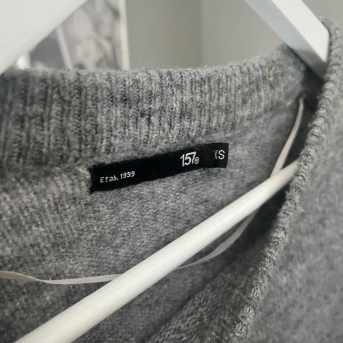 Grå stickad tröja från 157 XS - 3