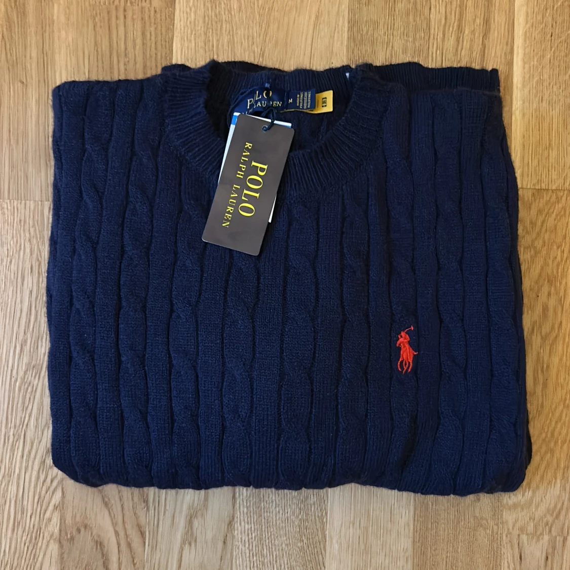 Mörkblå stickad tröja Polo Ralph Lauren - 1