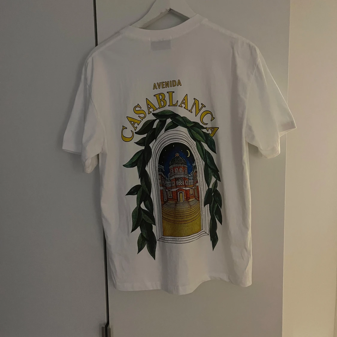 Vit Casablanca t-shirt med tryck - 2