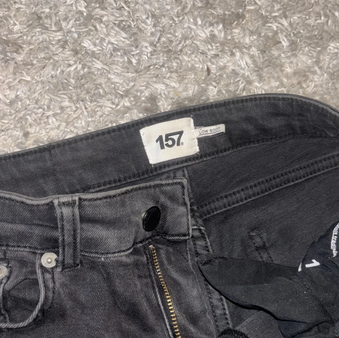 Svarta Lågmidjade jeans från 157 - 2