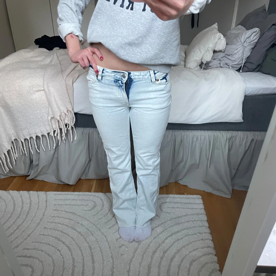 Low jeans med bootcut - 1