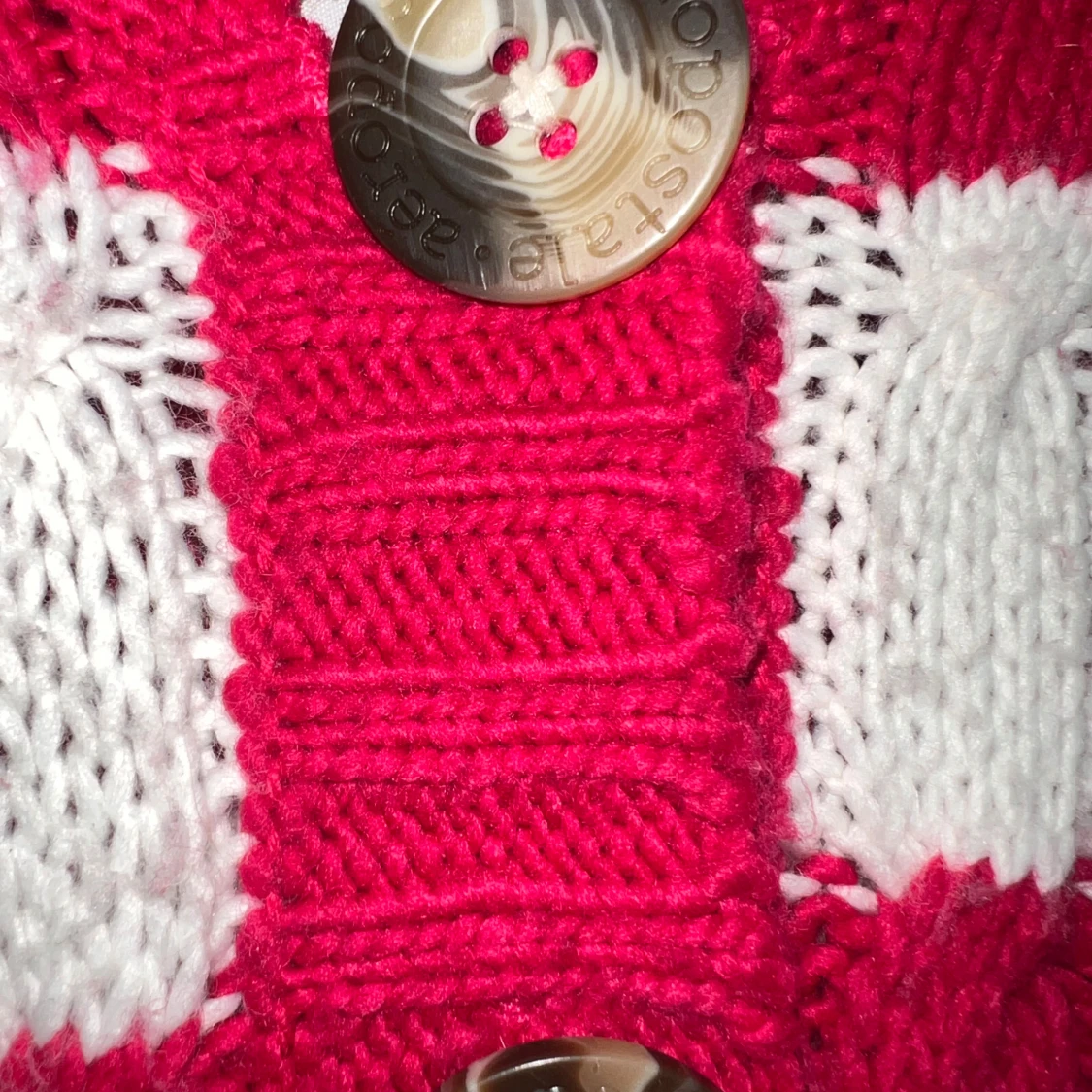 Rosa och vit randig kofta från Aéropostale - 3