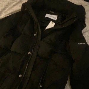 HELT NY Svart dunjacka från Calvin Klein. Large - Säljer en snygg svart dunjacka från Calvin Klein. Helt ny med lappar kvar. Nypris runt2800