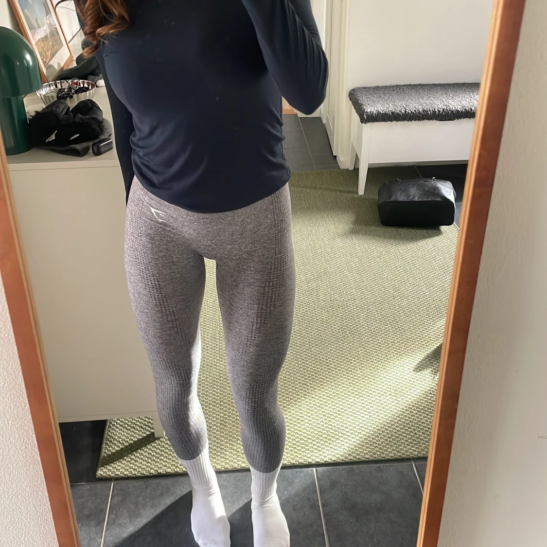 Grå leggings från Gymshark