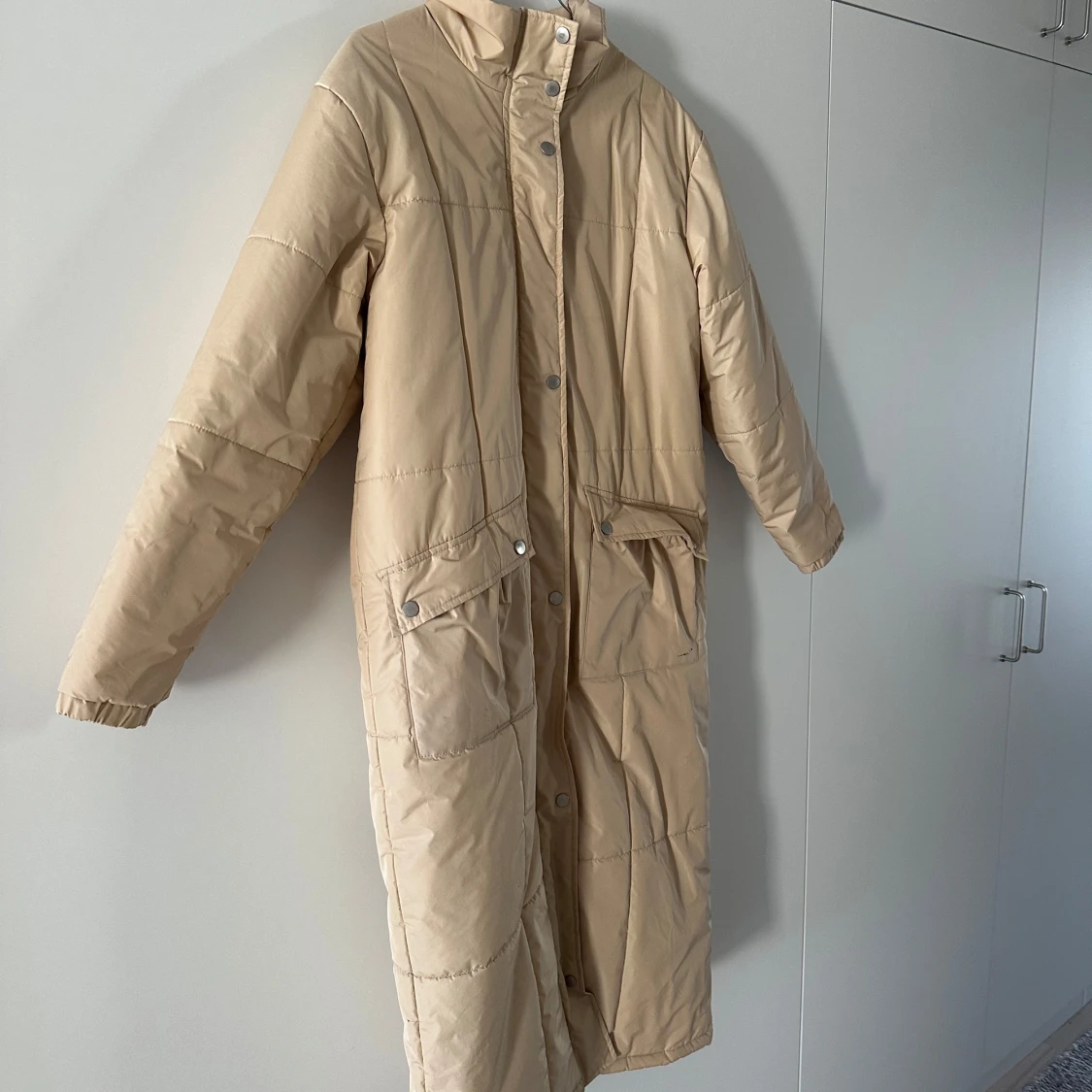 Beige lång jacka - 3
