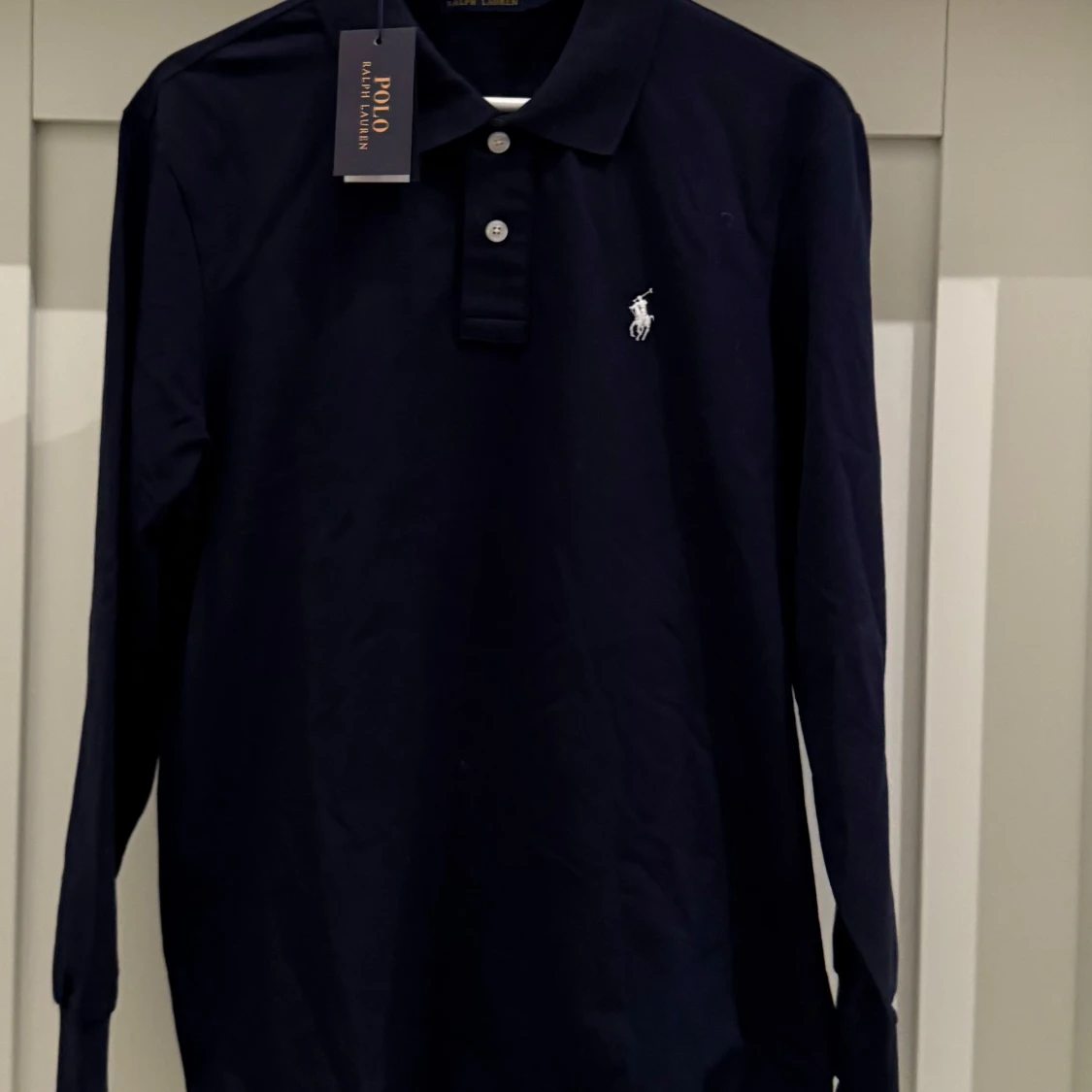 Mörkblå pikétröja från Ralph Lauren - 2