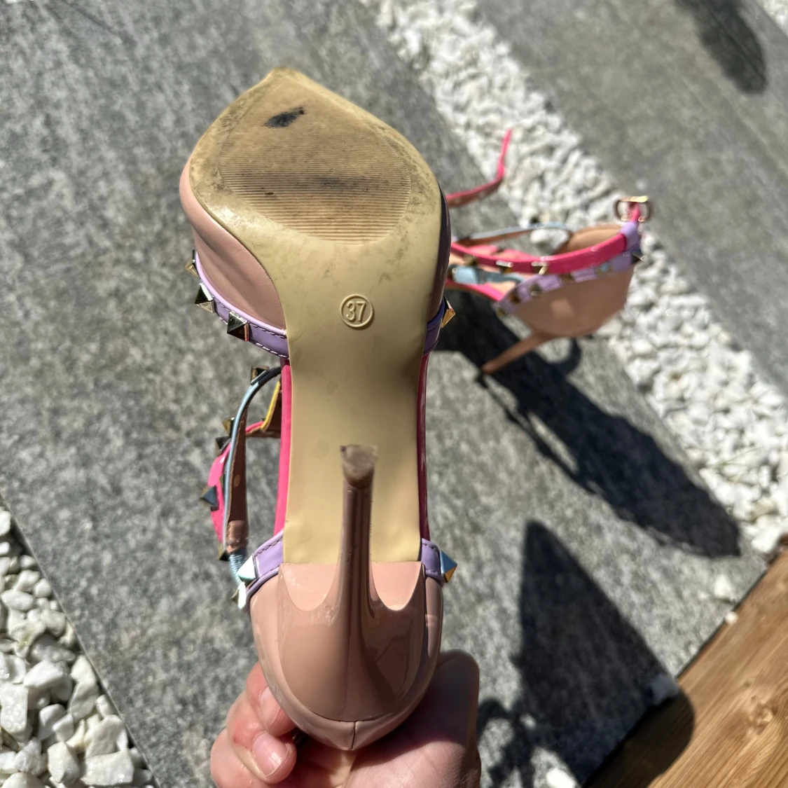 Pastellfärgade pumps  - 4