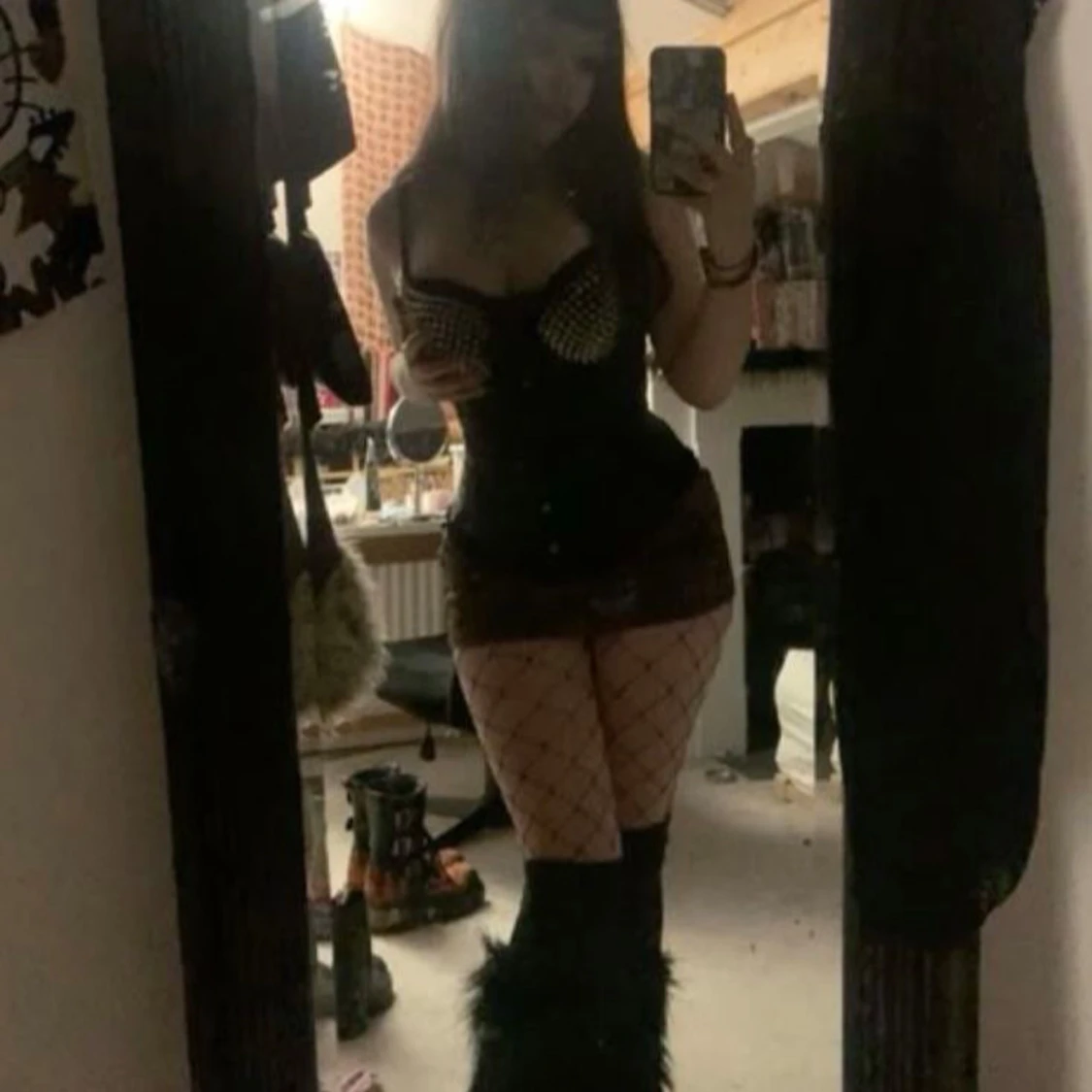 Svarta shorts med hög midja - 1