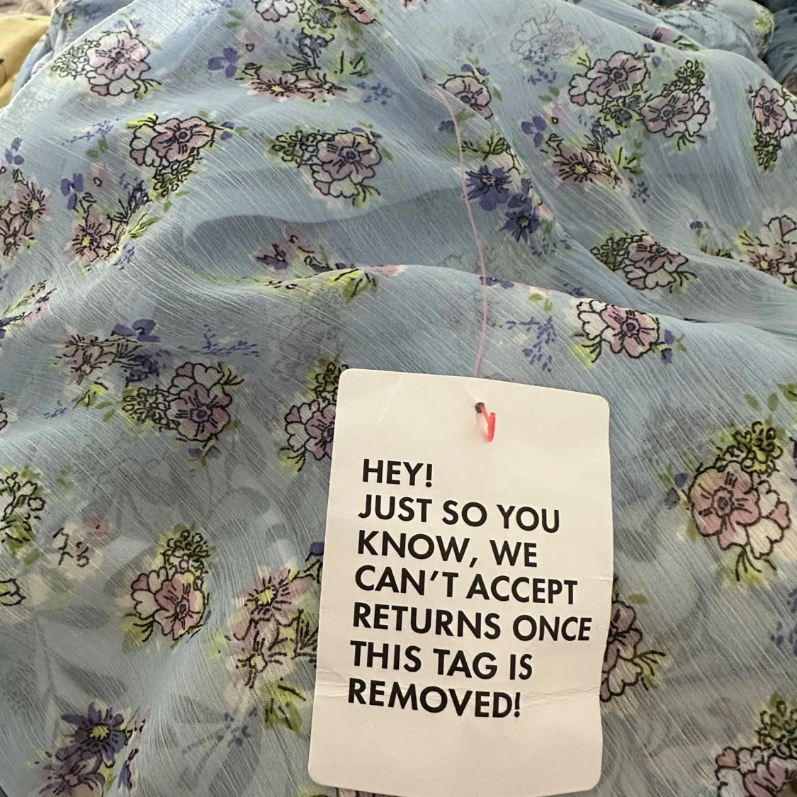 Ljusblå blommig långklänning från ASOS DESIGN - 2