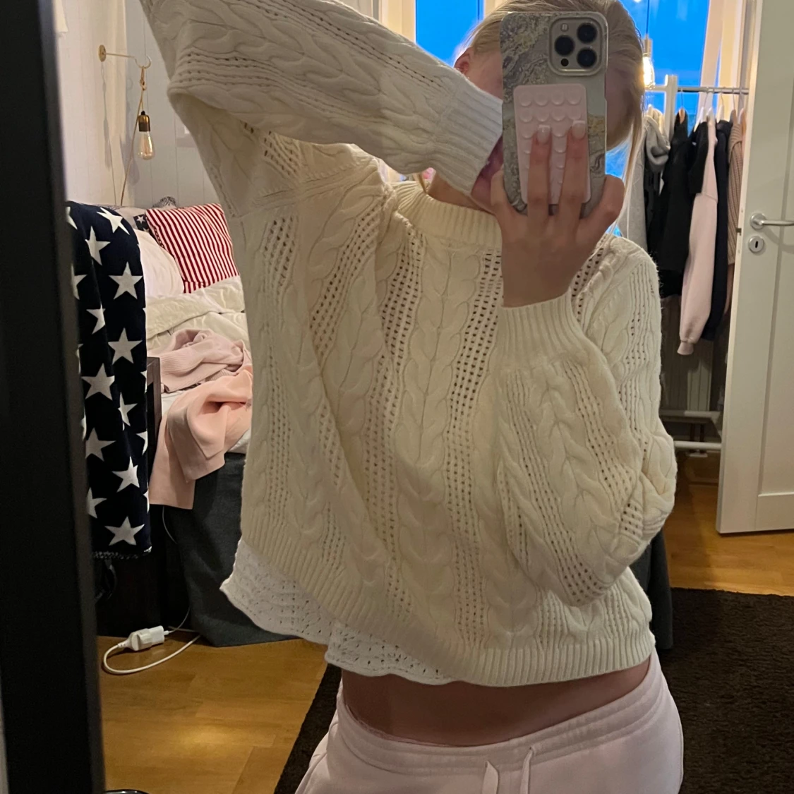 Vit stickad tröja från ONLY - 2