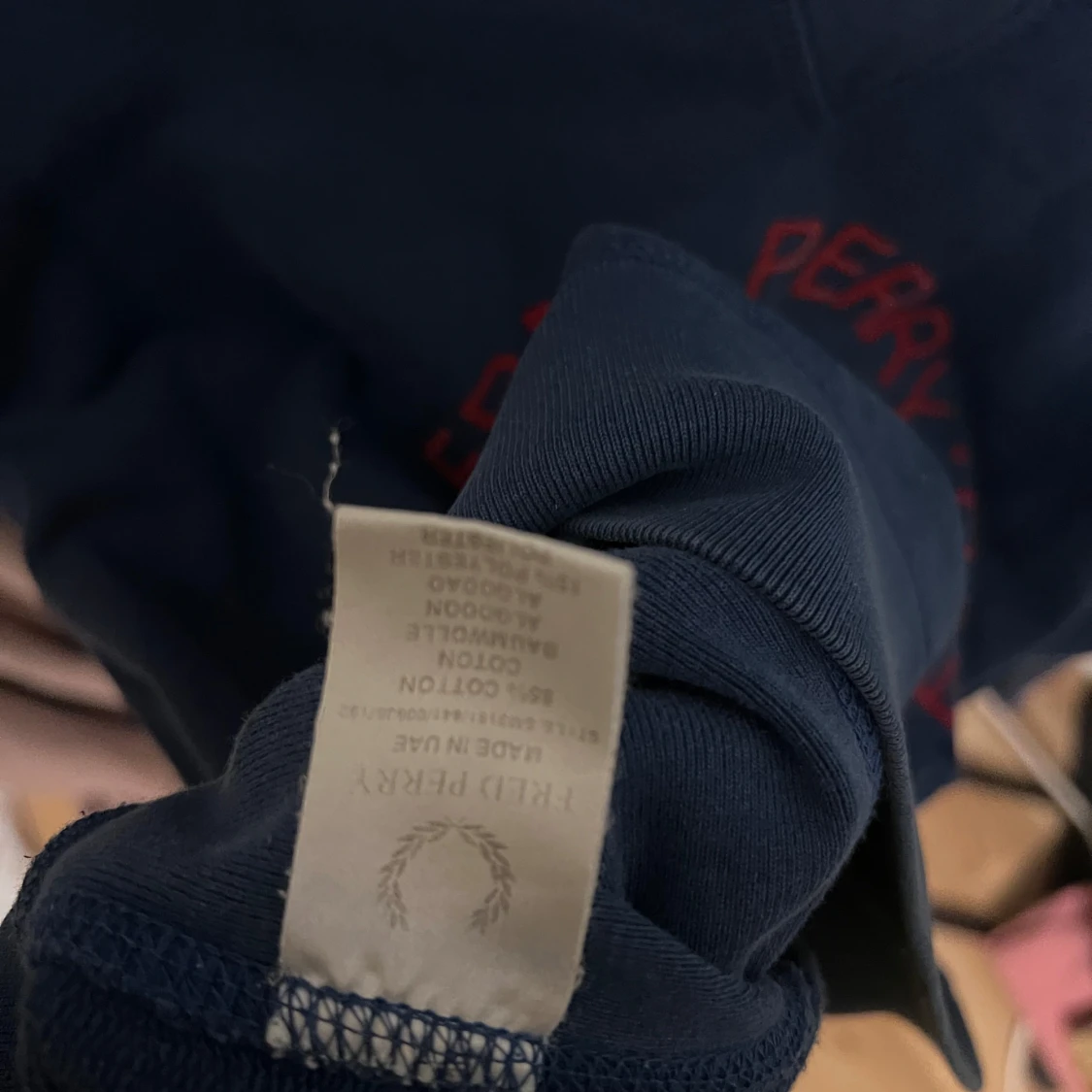 Blå Fred Perry sweatshirt XL - 3