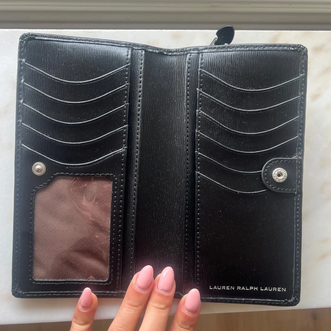 Polo Ralph Lauren Vintage Svart Skinn Plånbok - 2