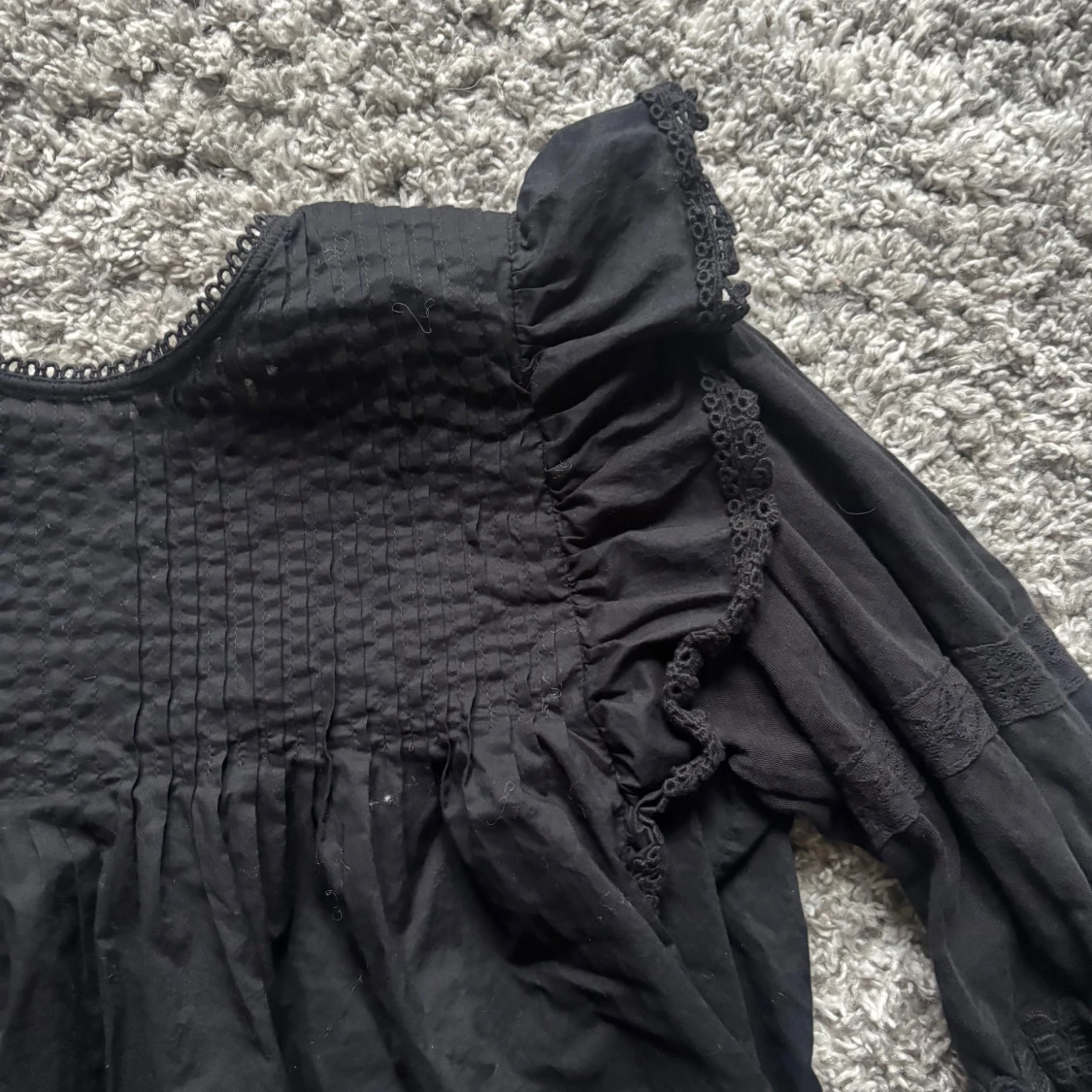 Jätte gullig svart blus - 2