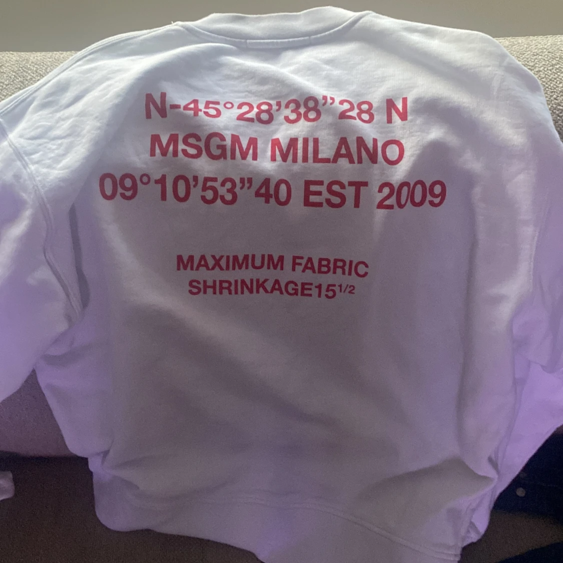 Vit sweatshirt från MSGM - 1