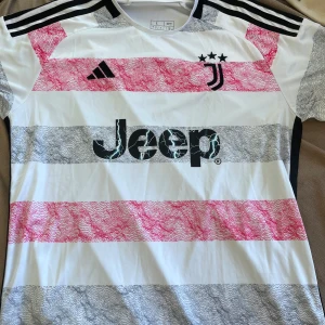 Juventus tröja - Säljer en vit Juve tröja (special editionk).  Aldrig amvänt den. I storlek L men i Slimfit.