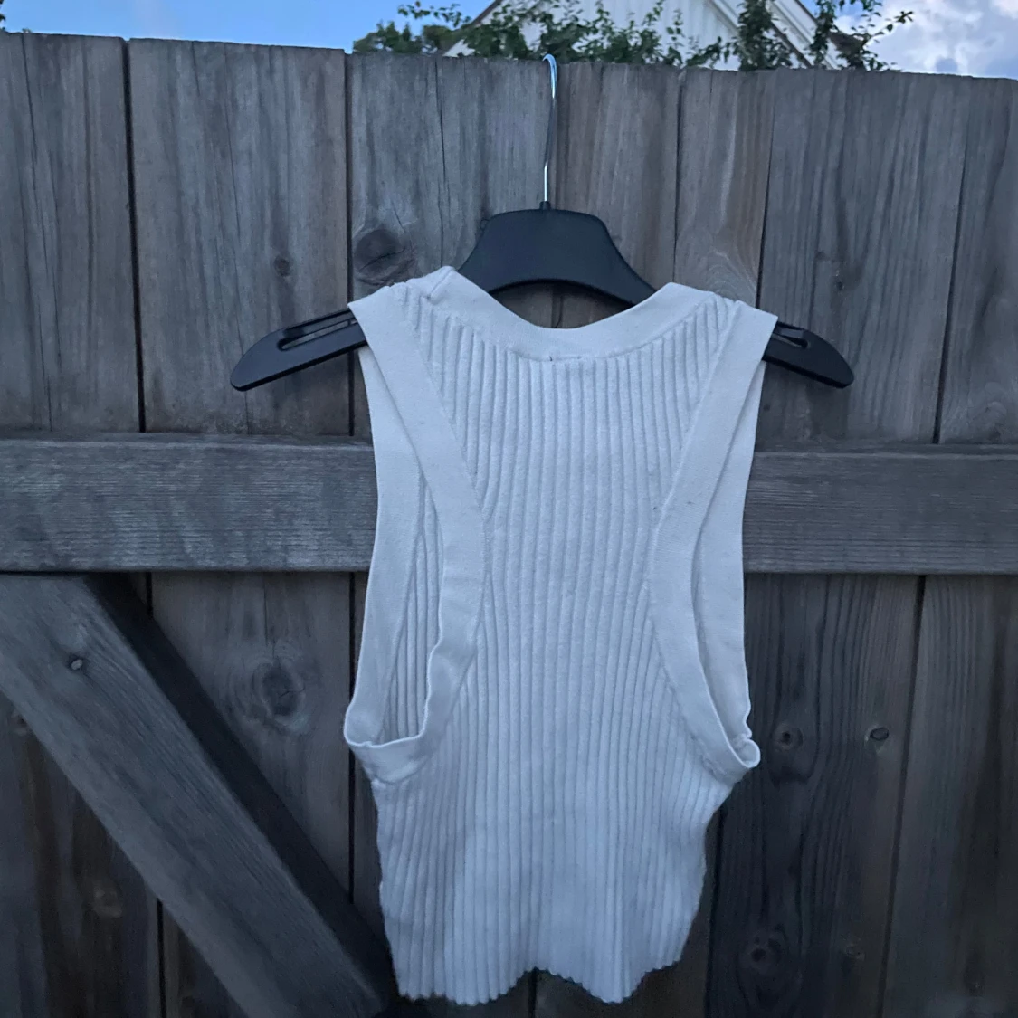 Vit linnetopp från H&M - 1