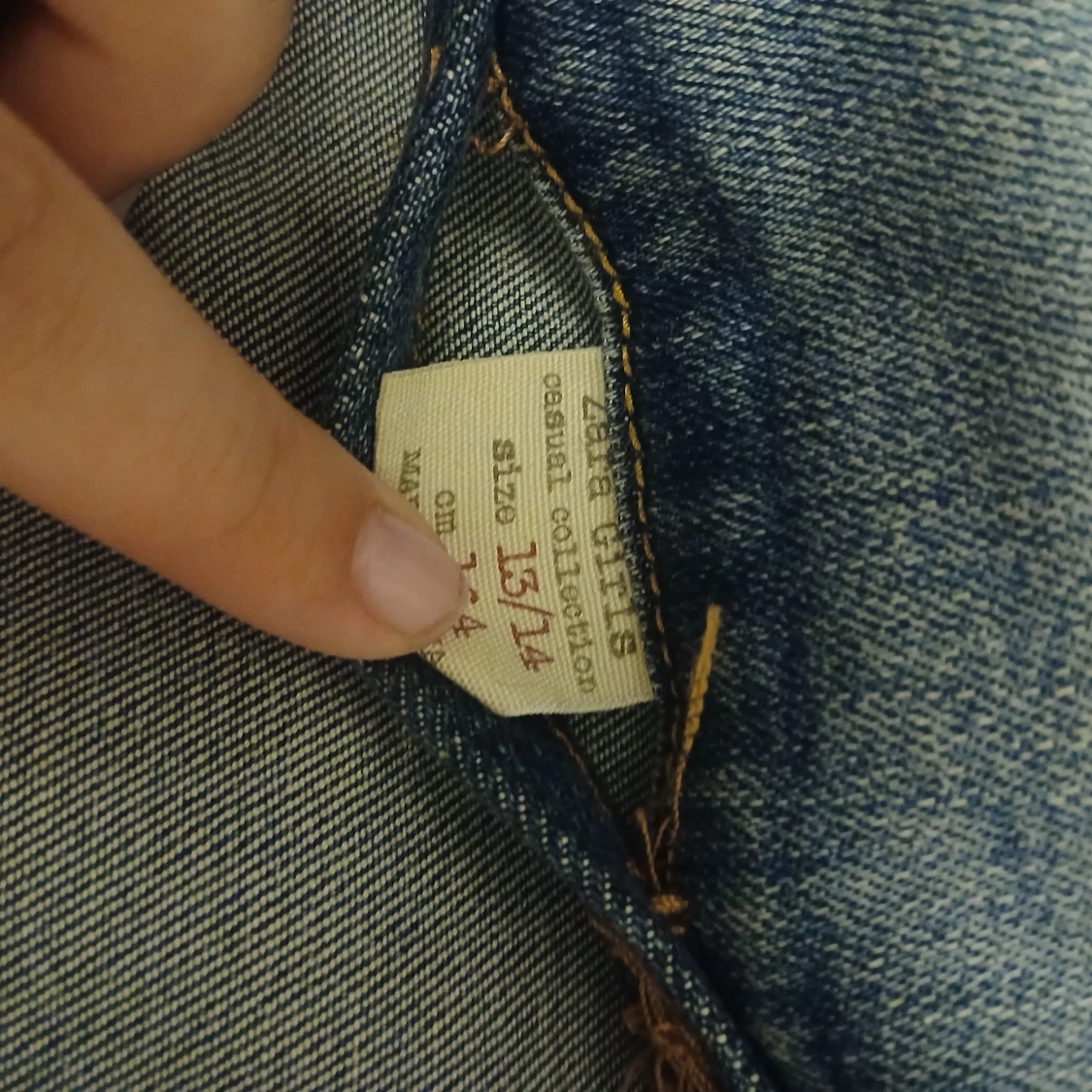 Klassisk blå jeansjacka, storlek 13/14 - 1