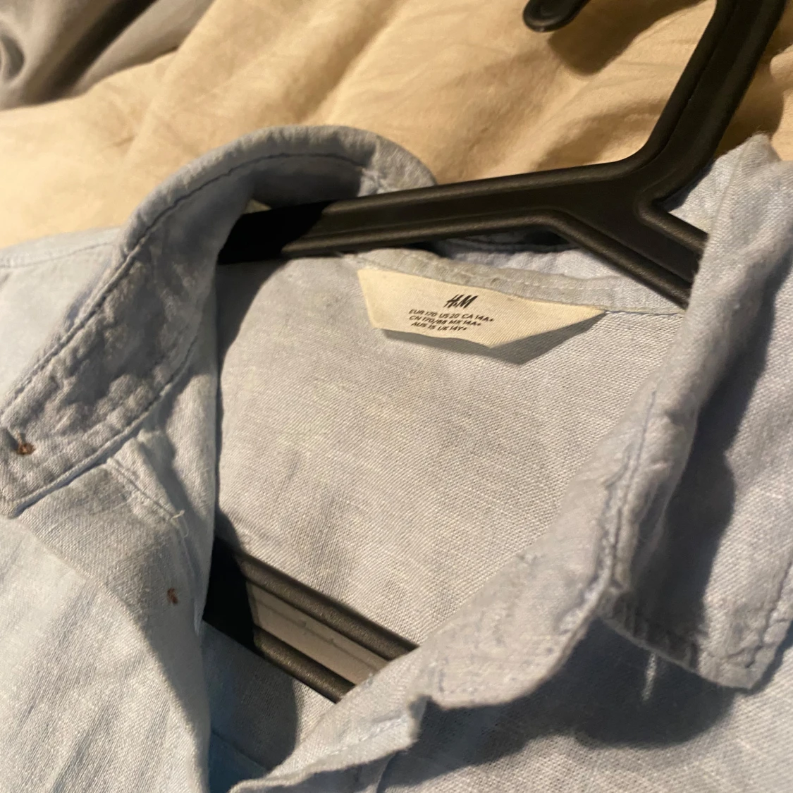 Ljusblå linneskjorta från H&M - 2