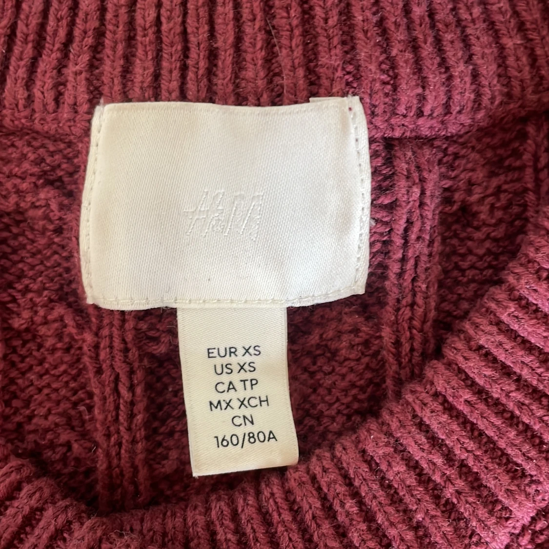 Vinröd kofta från H&M - 2