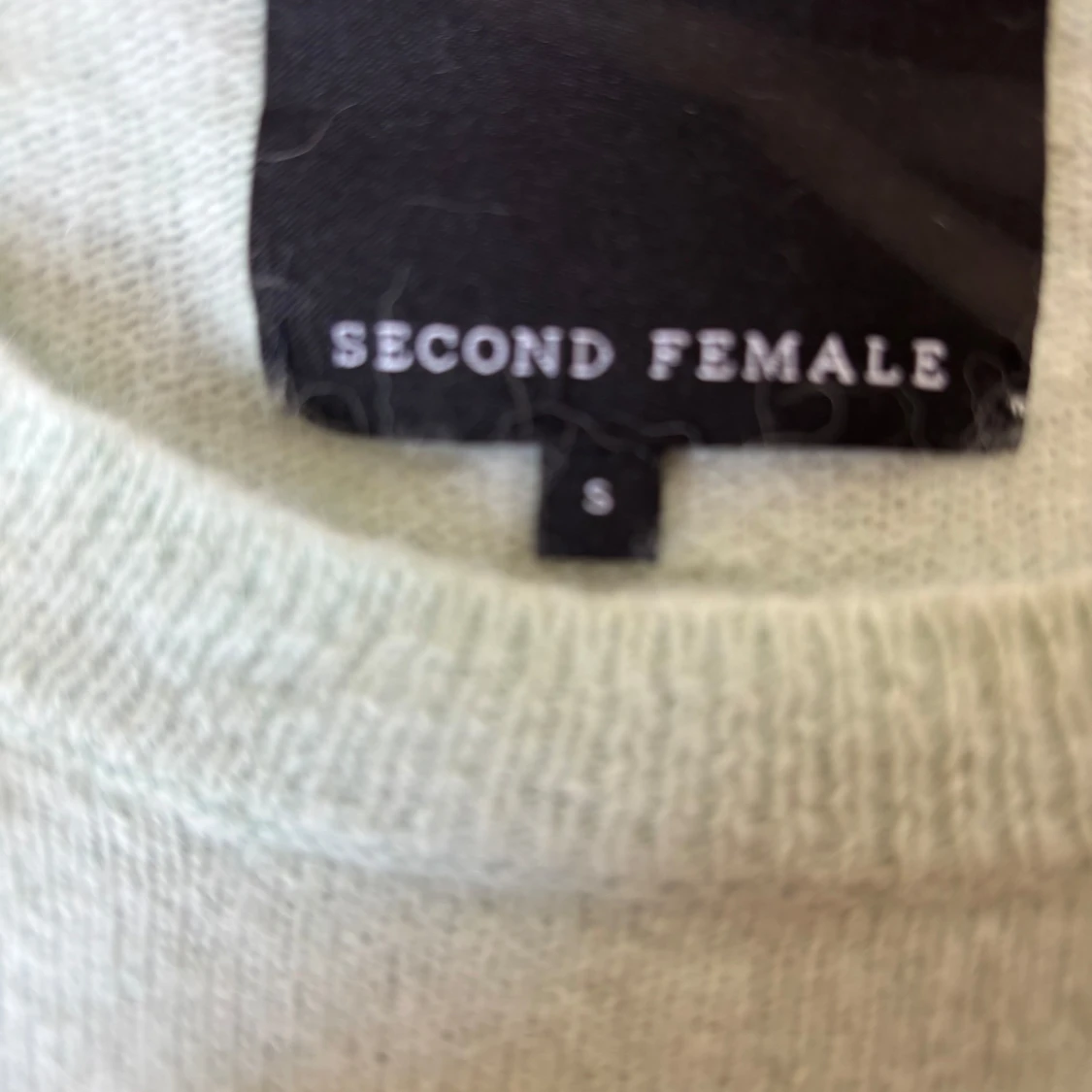 Ljusgrön stickad tröja Second Female - 1