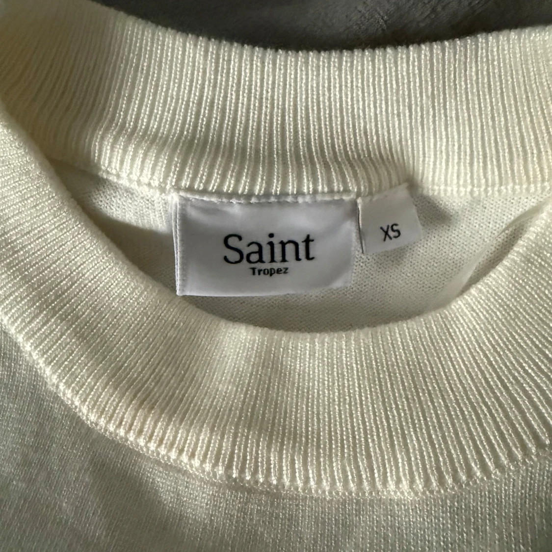 Vit stickad topp från Saint Tropez - 4