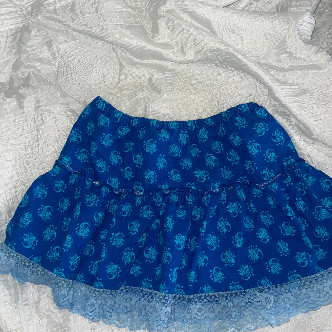 Blå Aqua y2k inspirerad tjol