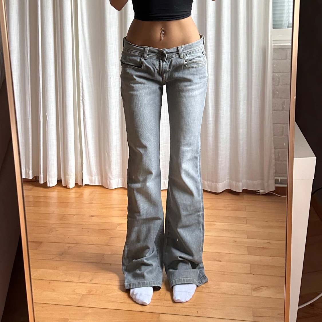 Lågmidjade bootcut jeans