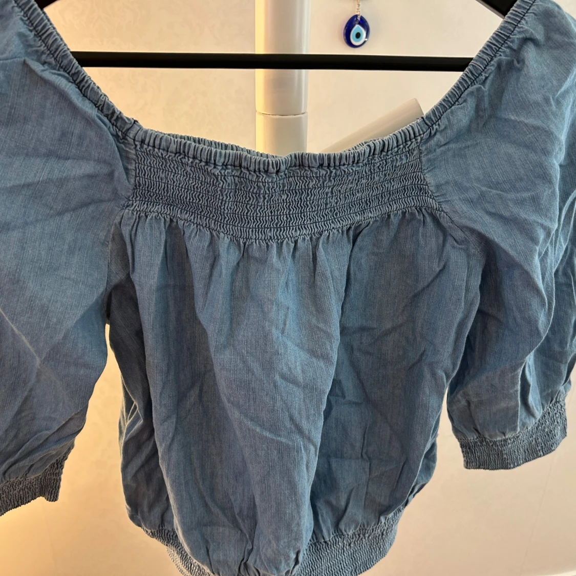 Blå offshoulder topp från H&M - 3