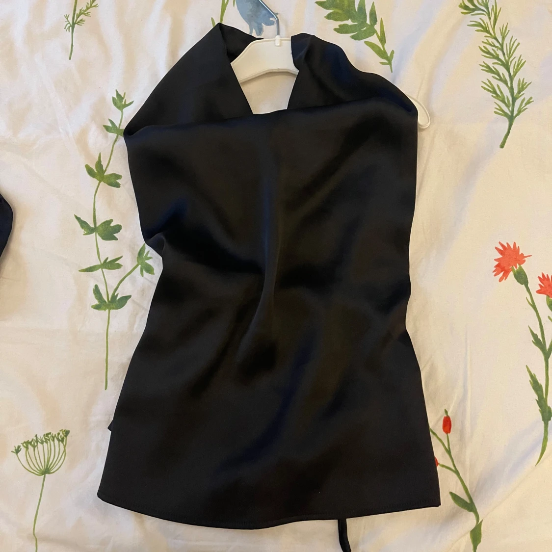 Svart halterneck topp