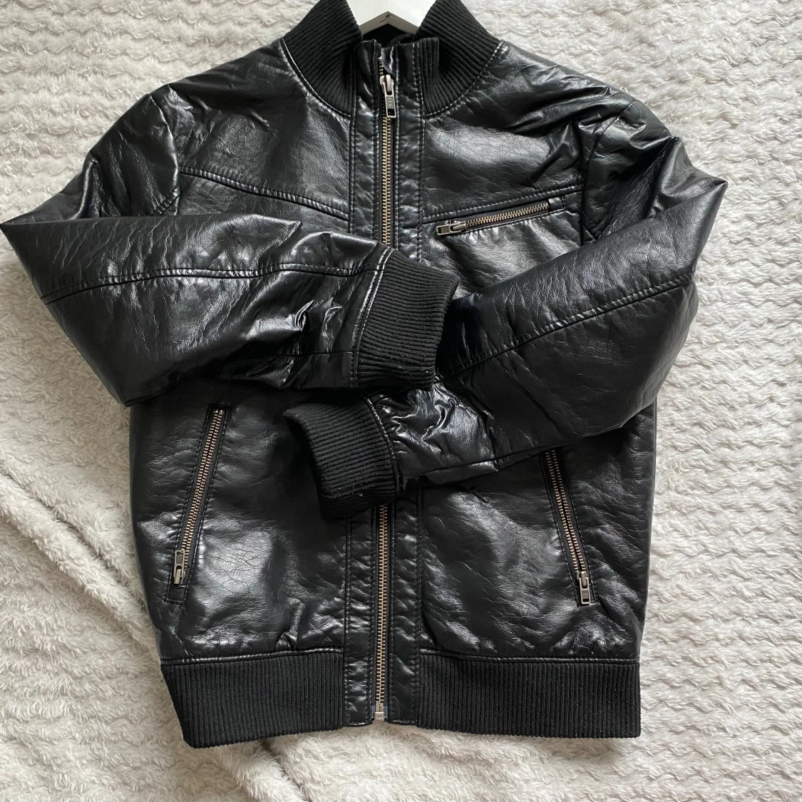 Svart tight skinnjacka 