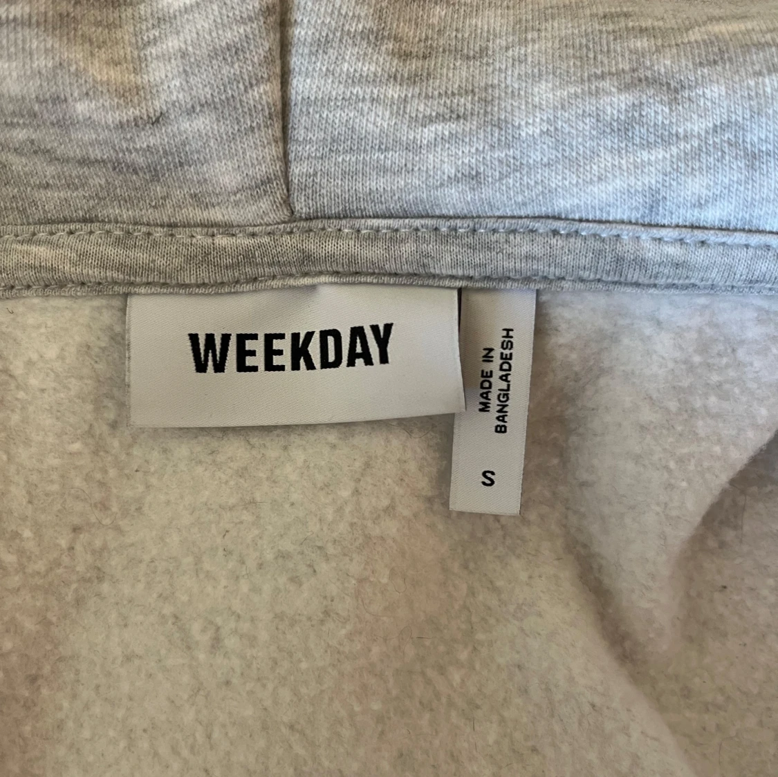 Grå zip up hoodie - 2