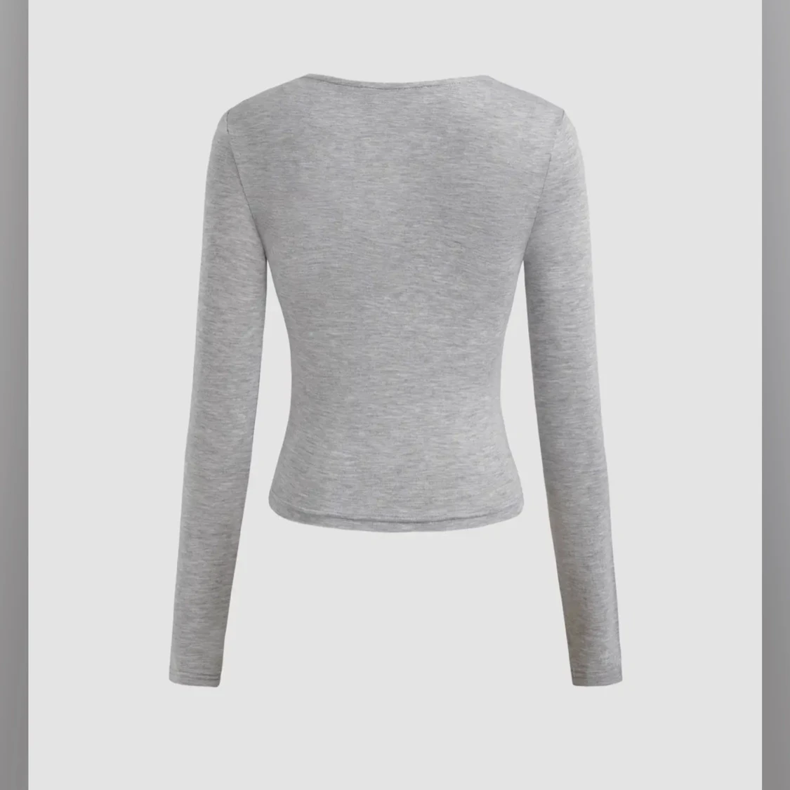 Grå långärmad topp - 1