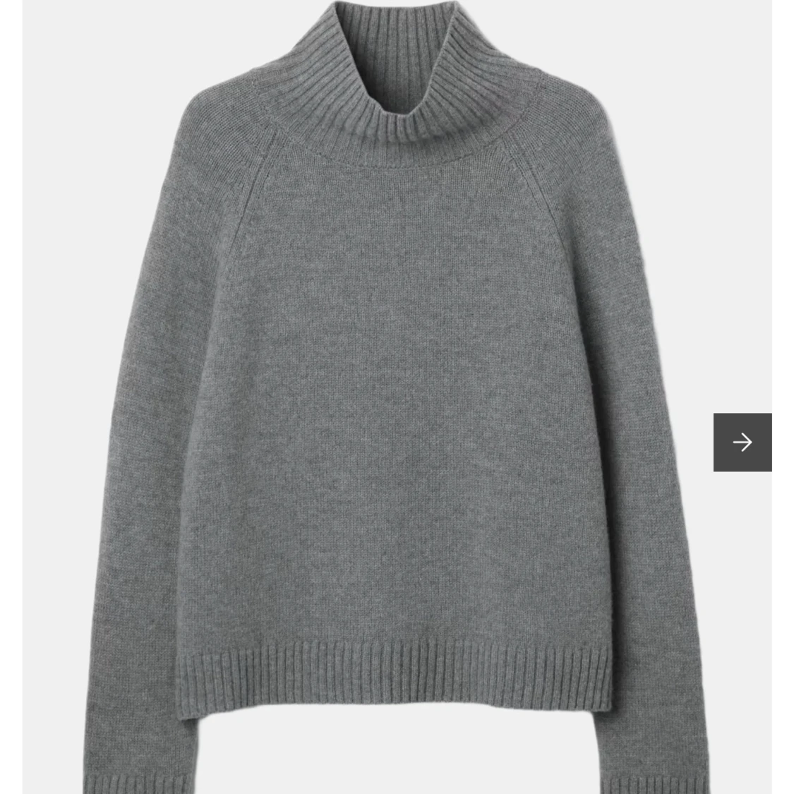 Grå stickad polotröja