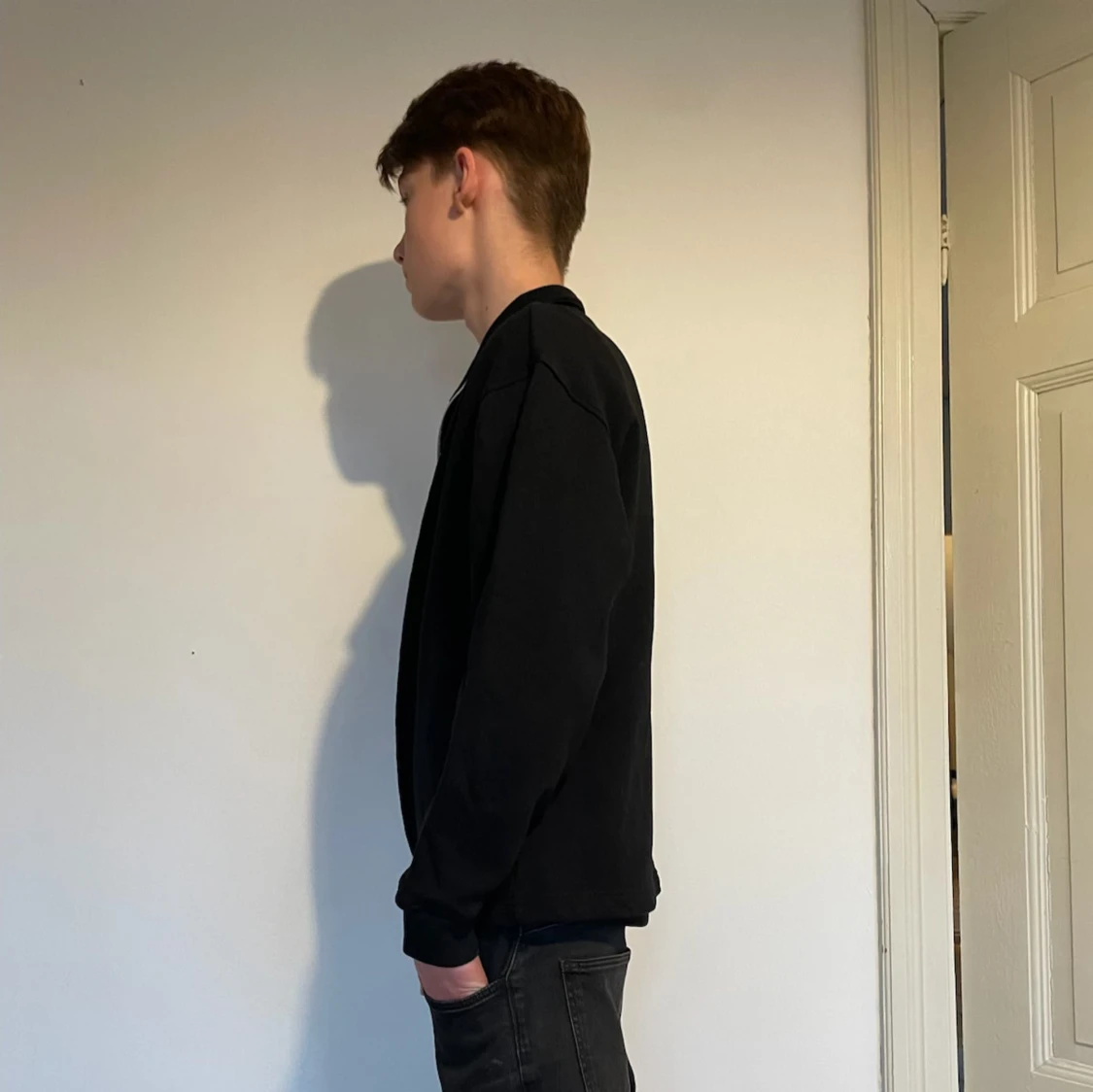 Svart zip-up sweatshirt från 157 - 1